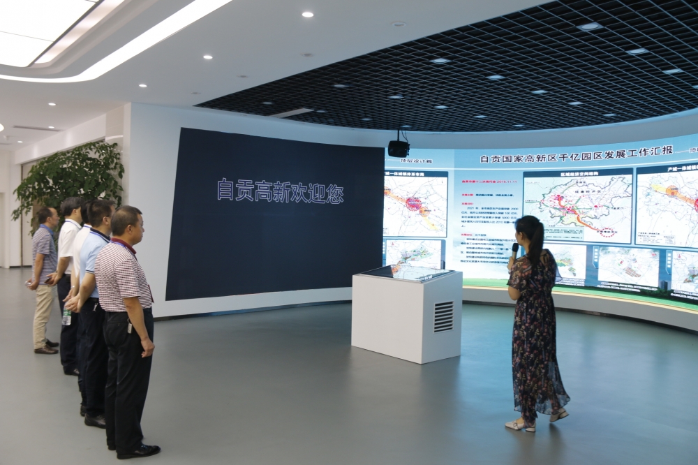 自贡市第十七届人民代表大会自流井区代表团一行莅临高新区视察