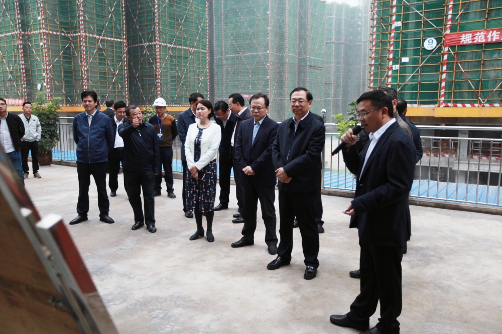中国农业发展银行副行长何兴祥一行莅临公司汇福苑棚改项目现场进行调研视察